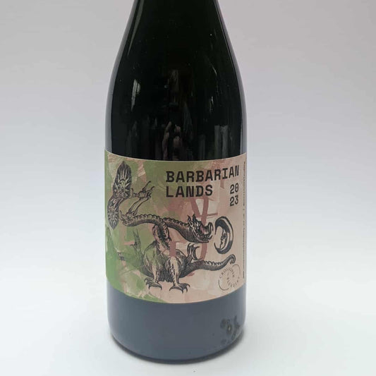 750ml bottle of Crossover Blendery Barbarian Lands