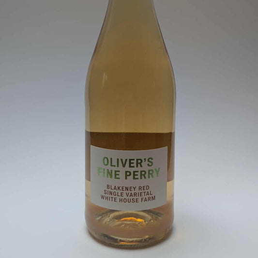 750ml bottle of Oliver's Blakeney Red Single Varietal White House Farm Perry