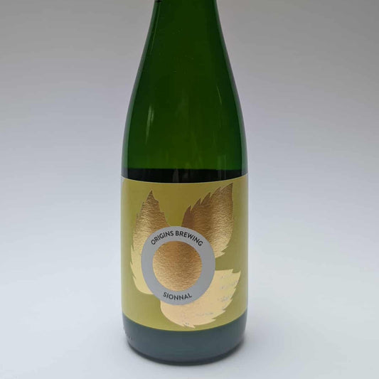 375ml bottle of Origins Brewing Sionnal